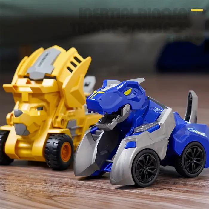 Voiture dinosaure transformée 2 en 1 : transformations automatiques pour le plaisir des enfants!