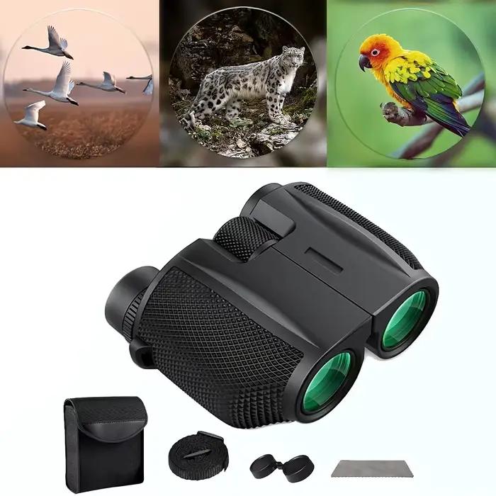 Jumelles 10X25 HD Mini télescope Portable BAK4 FMC télescope enduit observation des oiseaux en plein