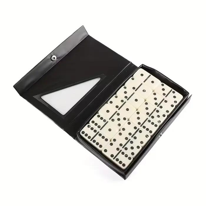 Jeu de dominos double six rouge/noir 28 pièces, divertissement, loisirs, voyage, jeu de table amusan