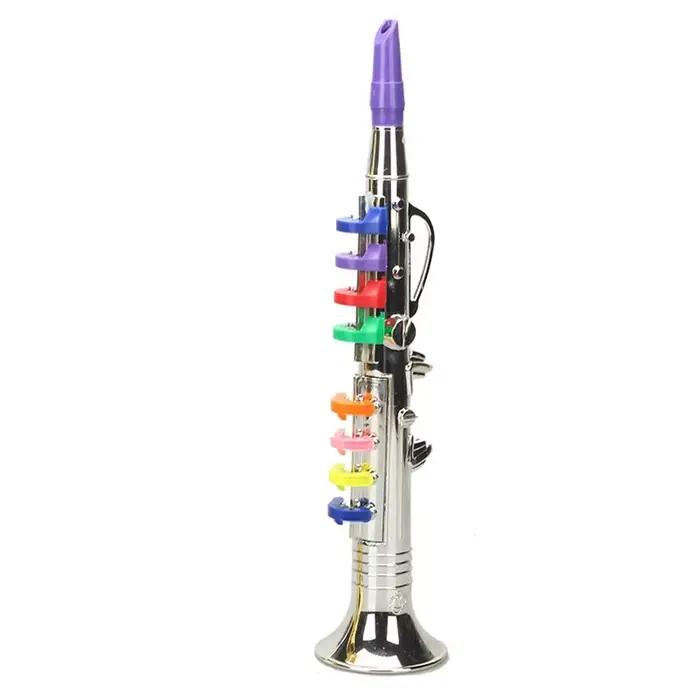 Clarinette jouet pour enfants, instruments de musique vent et laiton pour tout-petits, Saxophone jou