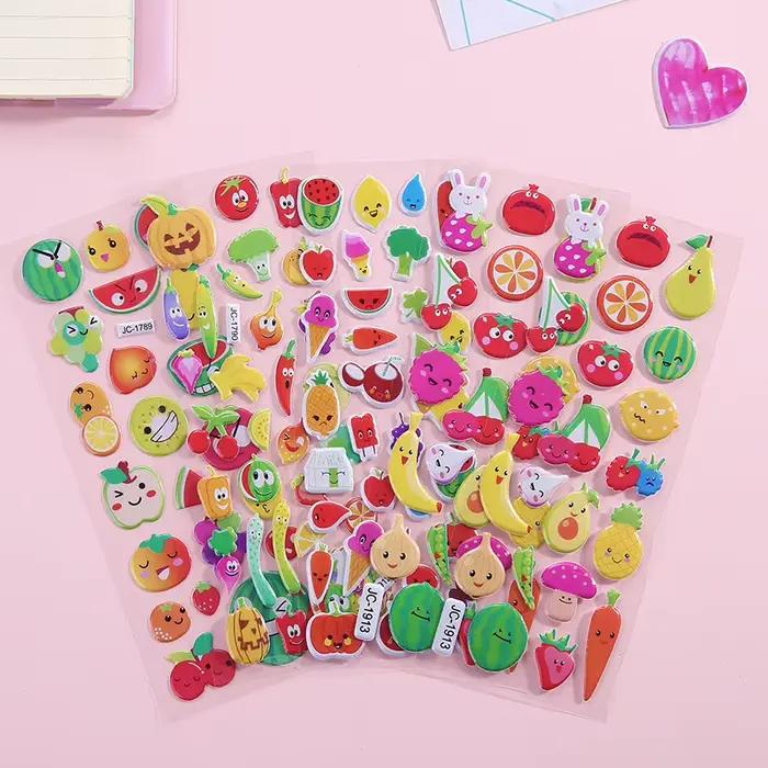 Autocollants 3D pour enfants, étiquette bouffante, paquet de variété pour Scrapbooking, Journal à pu
