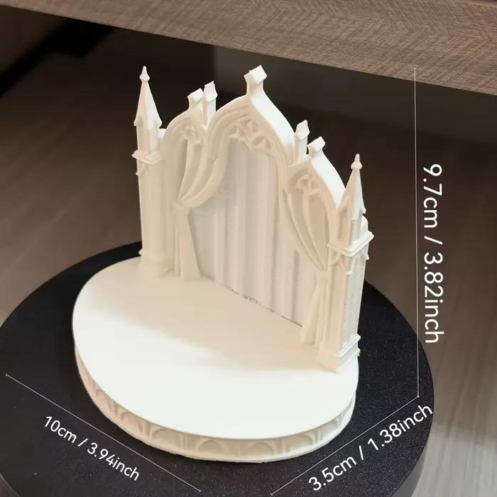 Plateforme de Diorama Château Gothique DIY, Ornements de Figurines Miniatures, Poupées, Artisanat de
