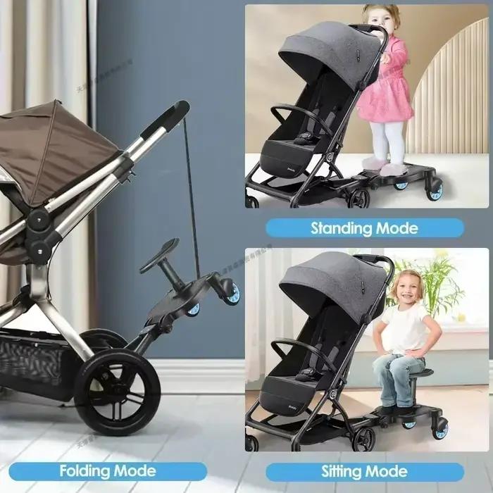 Accessoires universels de poussette pour bébé, adaptateur de planche de marche avec siège, Scooter j