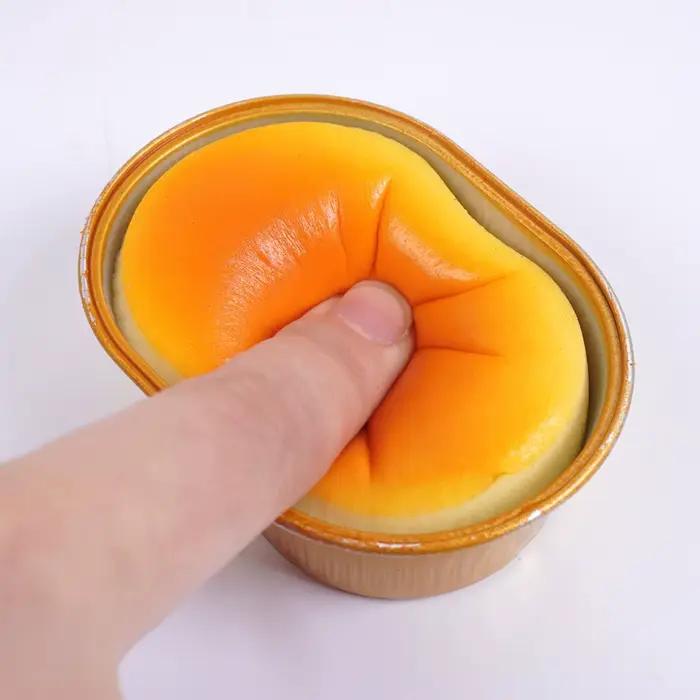 Squishy simulé fromage pain presser jouet soulagement du stress lente augmentation sensorielle Fidge