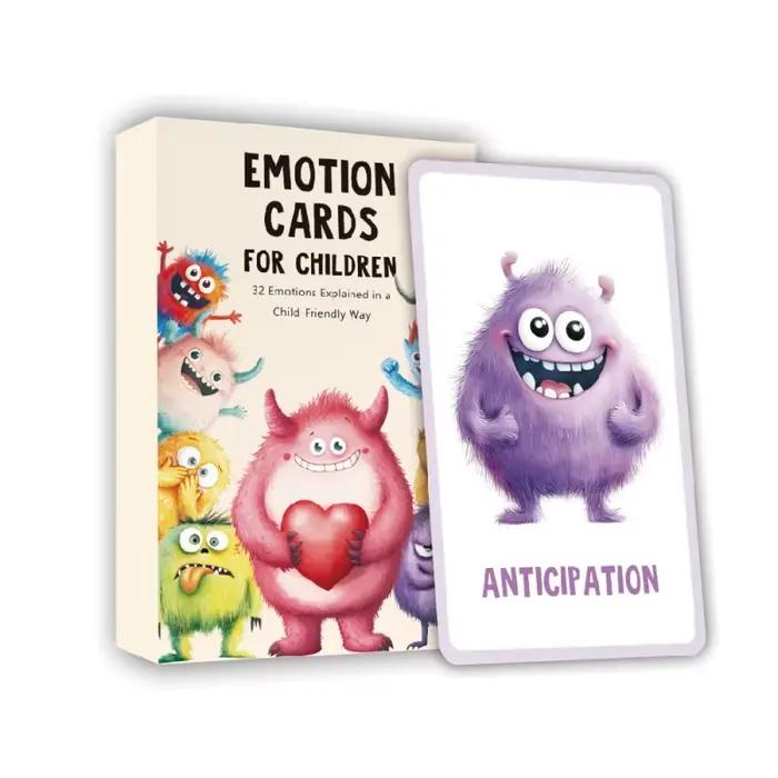 Jeu de cartes allemand et anglais, monstre émotionnel, contrôle des émotions et une carte amusante,