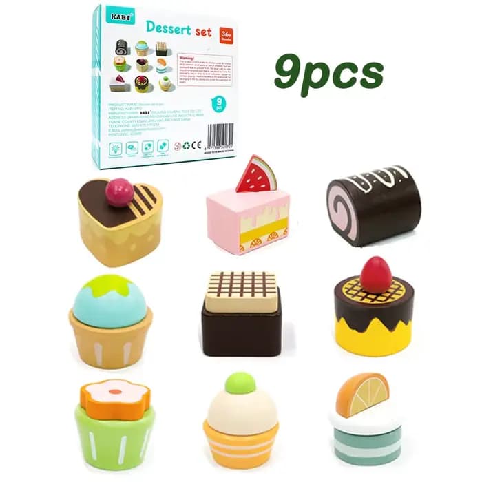Ensemble de jeu de cuisine en bois, assiettes de Simulation Montessori, accessoires de vaisselle, en