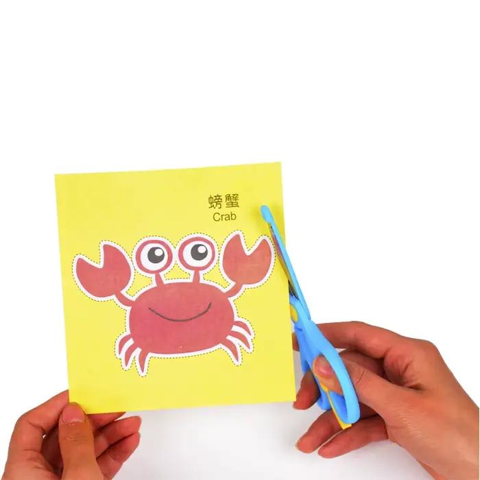96 pièces enfants dessin animé bricolage coloré papier coupe pliant jouets enfants artisanat Animal