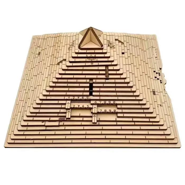 Boîte de Puzzle pyramide en bois, cadeaux uniques, avec compartiment caché, casse-tête pour adultes