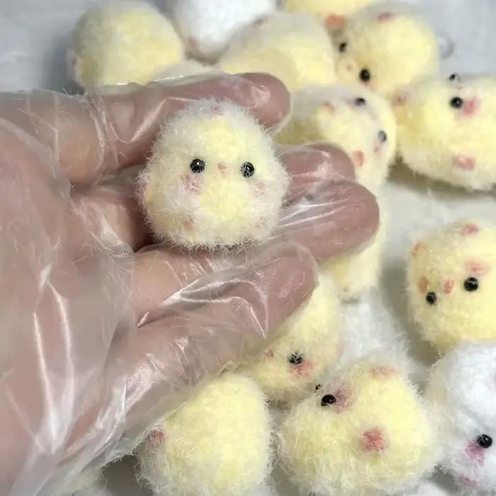 Squishy mignon poussin presser soulagement du Stress jouet doux Mochi jouet dessin animé rebond lent
