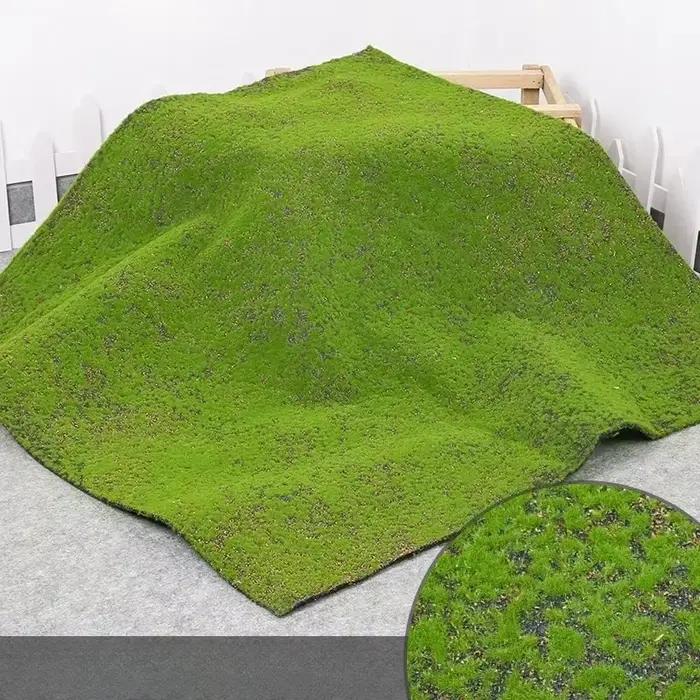 Simulation de mousse de gazon artificiel, fausse herbe, tapis de pelouse, gazon de musgo artificiel,