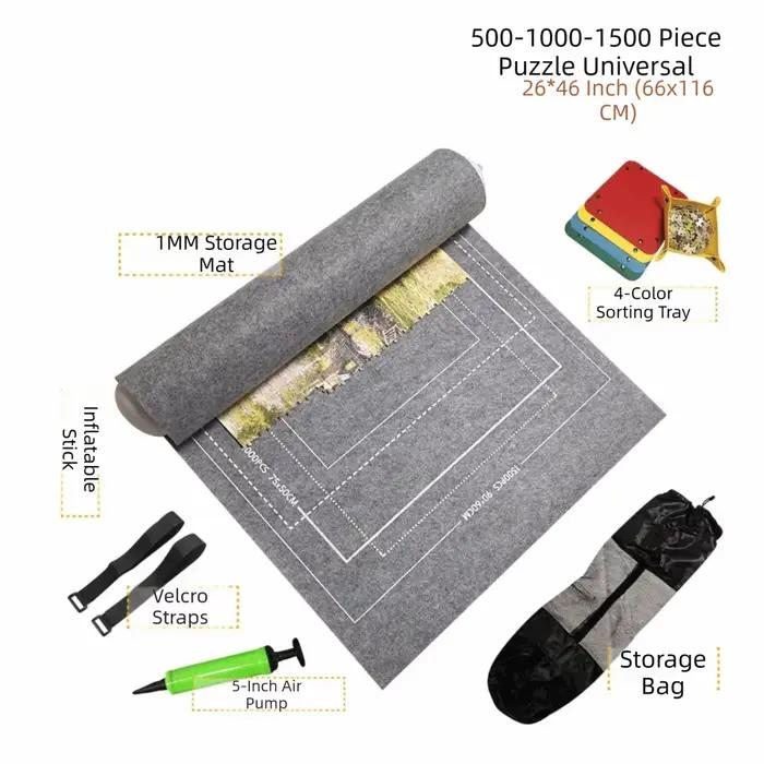 Ensemble de tapis de rangement pour Puzzle enroulable, 1500/2000/3000 pièces, coussin économiseur de