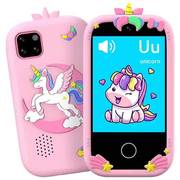 Jouet de téléphone intelligent pour enfants, écran tactile de 2.8 pouces, enregistrement vidéo, lect
