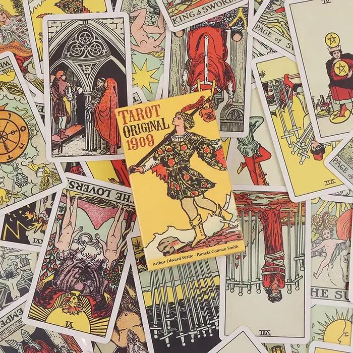 Tarot original 1909 cartes de jeu de société Rider Waite Smith, 1909 cartes de jeu