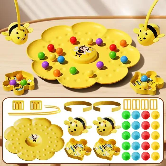 Jeu de pêche magnétique Abeille Miel pour enfants, jouet interactif parent-enfant, idéal pour les fê