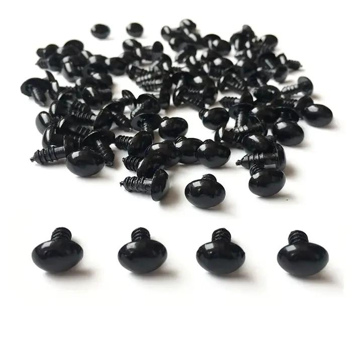 Nez triangulaire en plastique pour poupées, 100 pièces, artisanat exécutif, jouets, boutons d'ours,