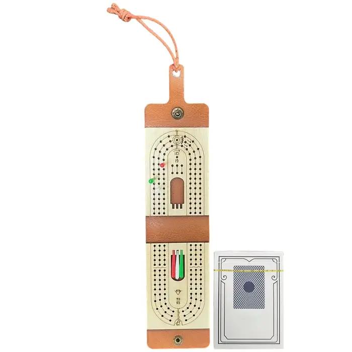 Jeu de société traditionnel en bois Cribbage – Jeu de table amusant pour 2 à 4 joueurs – Jeu de tabl