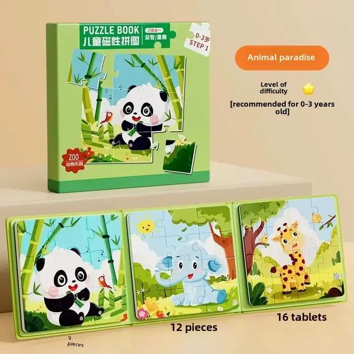 Puzzle magnétique pour enfants de 3 à 6 ans, jouets éducatifs pour bébés, jouets d'éducation précoce
