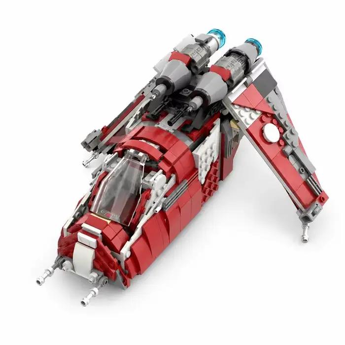 472 pièces Modèle MOC Republic Gunship, Puzzle personnalisé à assembler soi-même, Blocs de construct