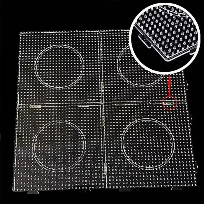 2.6mm/5mm Perler perles carré panneau perforé 3D Puzzle Juguetes pour Hama perle jouets éducatifs po