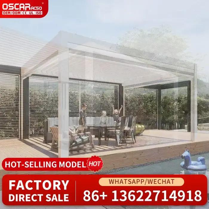 Ensembles de meubles de patio extérieurs, pergola en métal pour jardin, balcon ou cour arrière