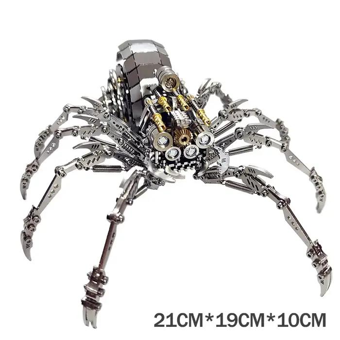 Puzzle 3D en métal pour adultes et enfants, modèle en métal d'insecte araignée de difficulté, Kits d