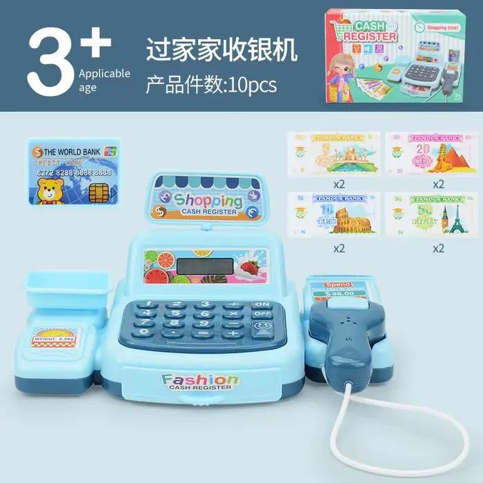 Jouets de simulation de maison de trésorerie pour enfants, jeu électronique, éclairage et effets son