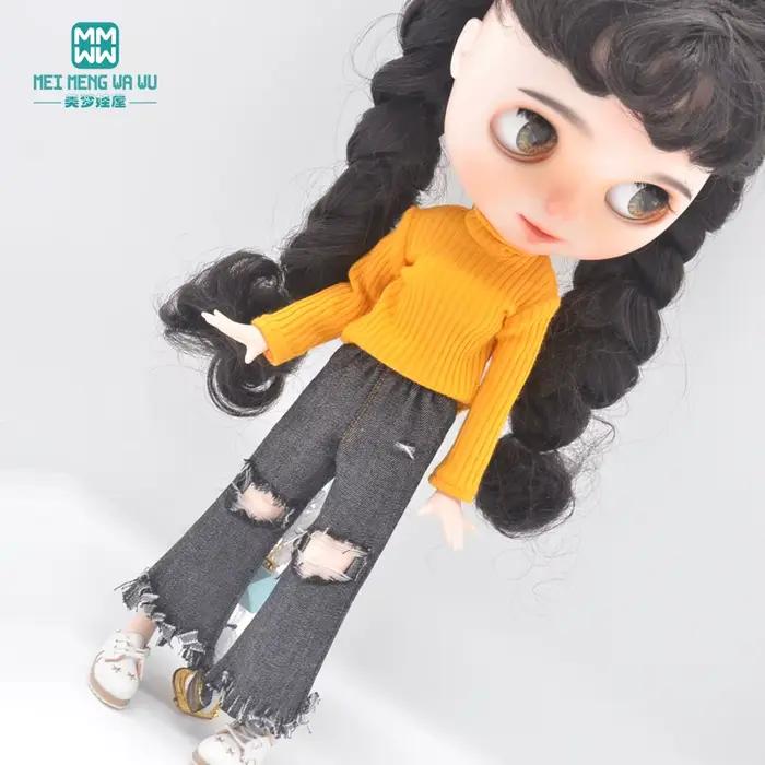 Vêtements Blyth Azone OB22 OB24, jouets, accessoires de poupée, pull à col roulé, pantalons de survê