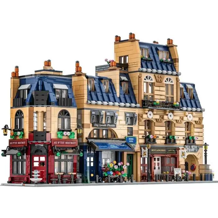 En stock NOUVEAU 3532 pièces Architecture parisienne Façades modulaires style Haussmann Jouets de pu