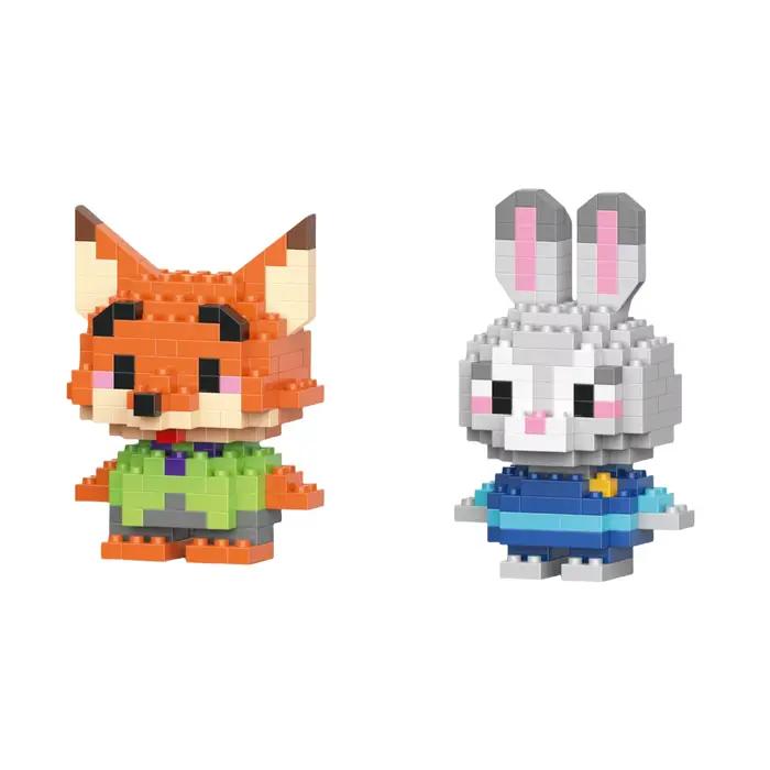 Blocs de construction Disney sans boîte, 6cm de haut, Stitch Kawaii, mini ornements de bureau, jouet