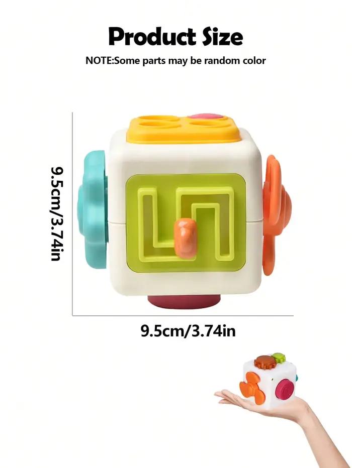 Jouets éducatifs Montessori 6 en 1, planche d'activités sensorielles, cube de développement des comp