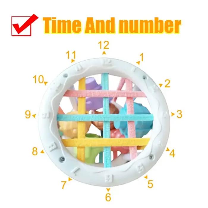 Jouets éducatifs d'apprentissage Montessori pour bébé de 0 à 12 mois, blocs de formes colorées, jeu