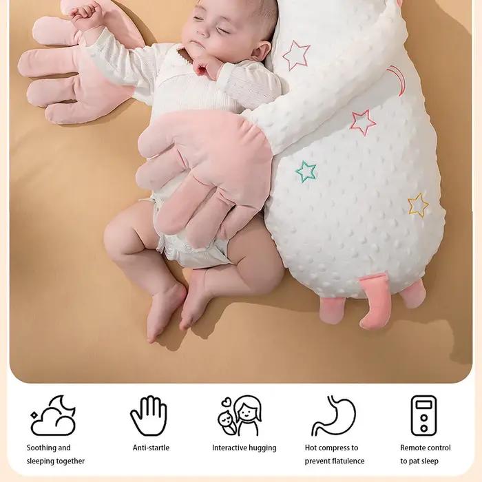 Oreiller en peluche apaisant pour bébé, poupée apaisante avec télécommande, 3 vitesses réglables pou
