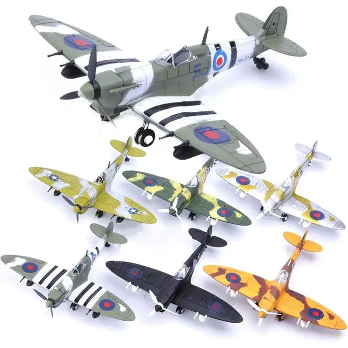 22 cm 4D bricolage jouets combattant assembler des blocs modèle de construction avion modèle militai