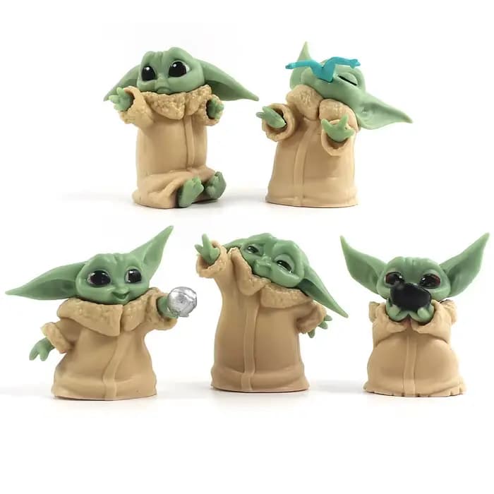 5 pièces Star Wars jouet maître bébé Yoda dark PVC figurine Anime figurines Collection poupée Mini j