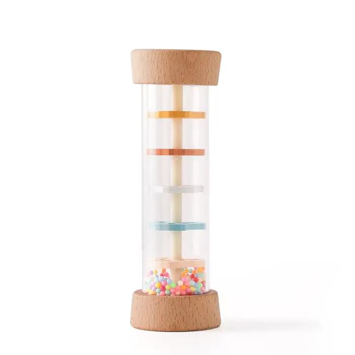 Jouet de bâton de pluie Montessori pour bébés, Shaker Musical en bois, Instrument éducatif sensoriel