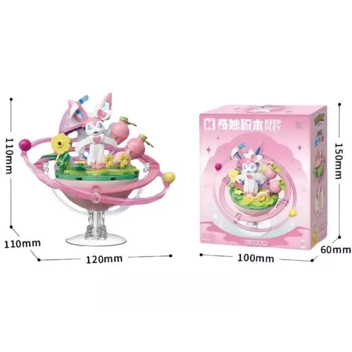 Nouveaux jouets de construction Keeppley Original Pokemon DIY, figurines de dessin animé Eevee Famil