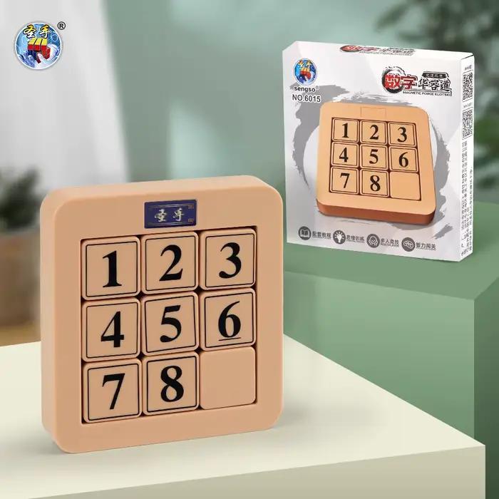 SENGSO numéro Puzzle jeu d'arrangement jouets éducatifs enfants Puzzle jouets 3x3 4x4 Cube haute qua