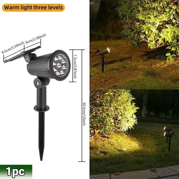 Spot Lumineux Solaire à 9 LED, Imperméable Conforme à la Norme IP65, Éclairage d'Extérieur RGB, Lumi