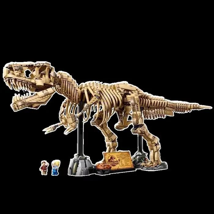 Squelette fossile de dinosaure Tyrannosaurus Rex, blocs de construction, briques, puzzle à assembler