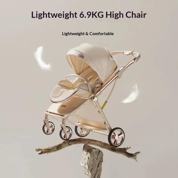 Poussette bébé 6,9 kg, position assise et couchée, de 0 à 3 ans, légère, pliable, haute position, 2