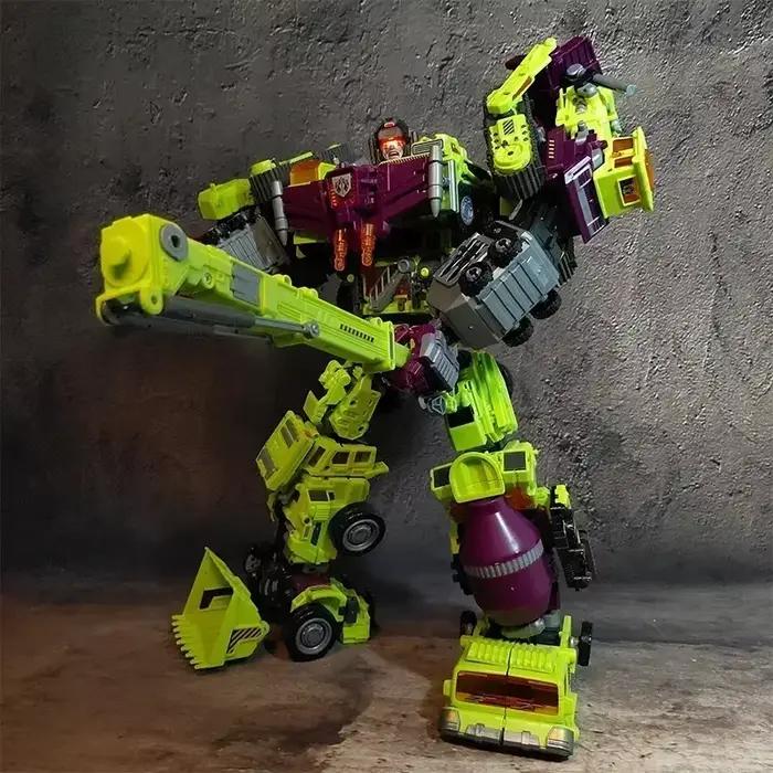 Robot Dévastateur 6 en 1 de 42cm pour Enfant, Combinaison de Voiture de Transformation KO, Figurine