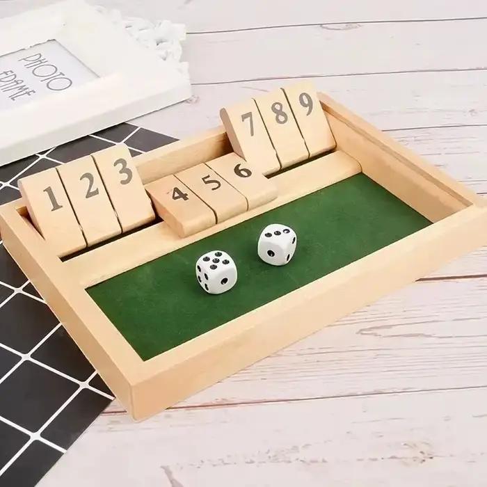 Jeu de société de luxe à quatre faces, 10 chiffres, boîte fermée, dés, Club de fête, jeux de boisson