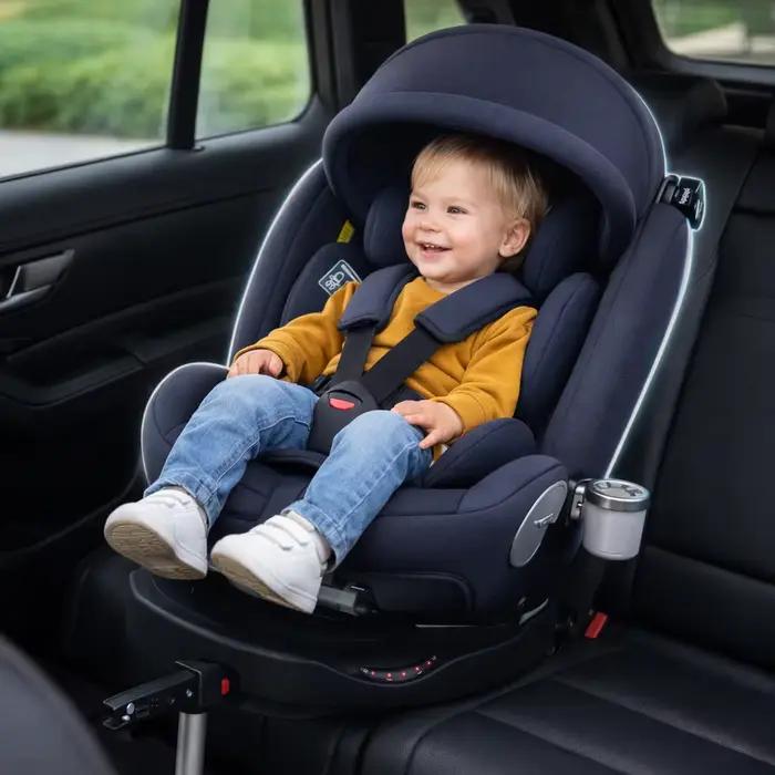 Sièges auto pour enfants avec rotation à 360° ° Système ISOFIX rotatif pour bébé, ceinture de sécu