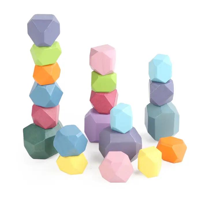 Décennie s de construction mentaires oriels Montessori pour tout-petits, jouets en bois, tri, empila