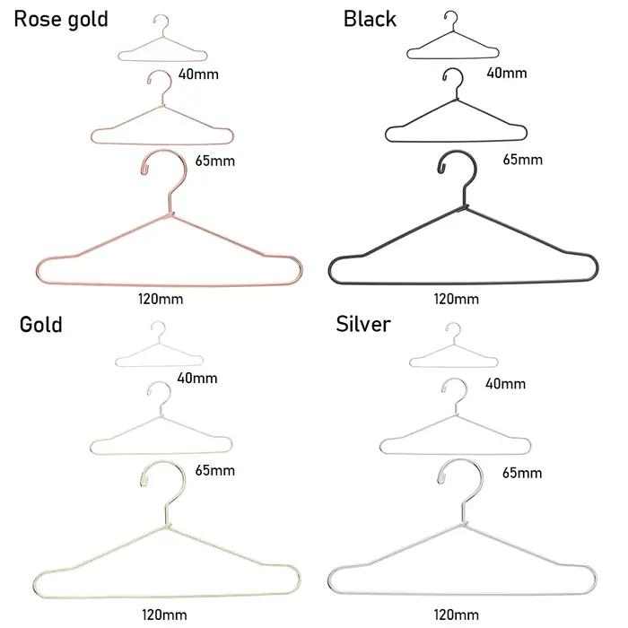 Cintres de poupée en métal, 10 pièces, Mini cintre mignon pour poupées, accessoires pour garde-robe,