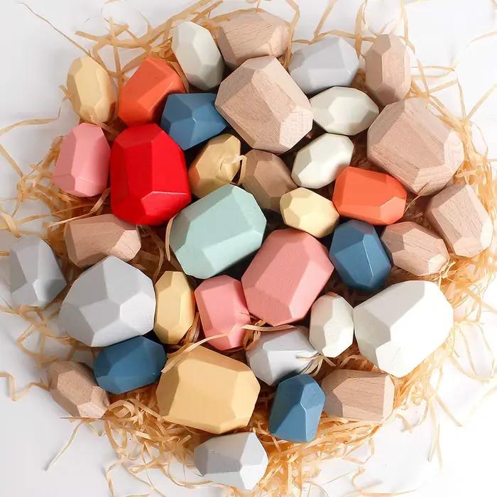 Décennie s de construction mentaires oriels Montessori pour tout-petits, jouets en bois, tri, empila