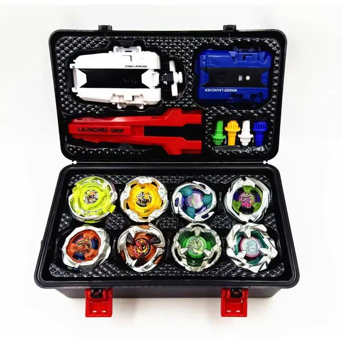 Bey X – Kit de jouets rotatifs BX UX Booster Gyro, dessus de combat en métal avec poignée de lanceur