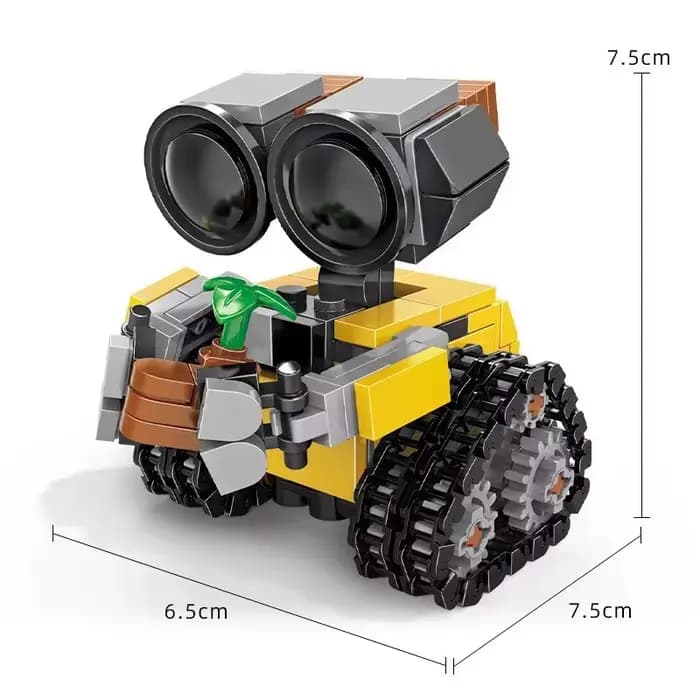 Nouveau kit de blocs de construction mini Wall-E MOC Idea, modèle technique de film classique, jouet