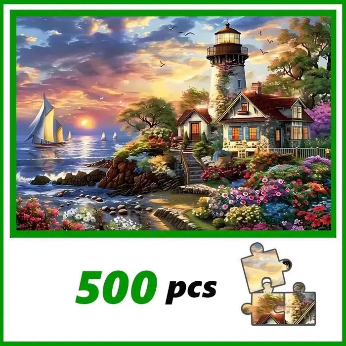 Un puzzle de haute qualité de 500/1000 pièces, parfait pour les adultes, est un jeu familial amusant
