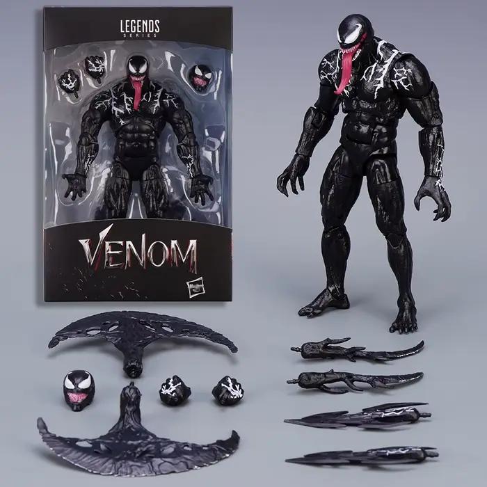 AMAZING YAMAGUCHI Venom Carnage Spider Man légendes figurine commune mobile visage Statue modèle pou